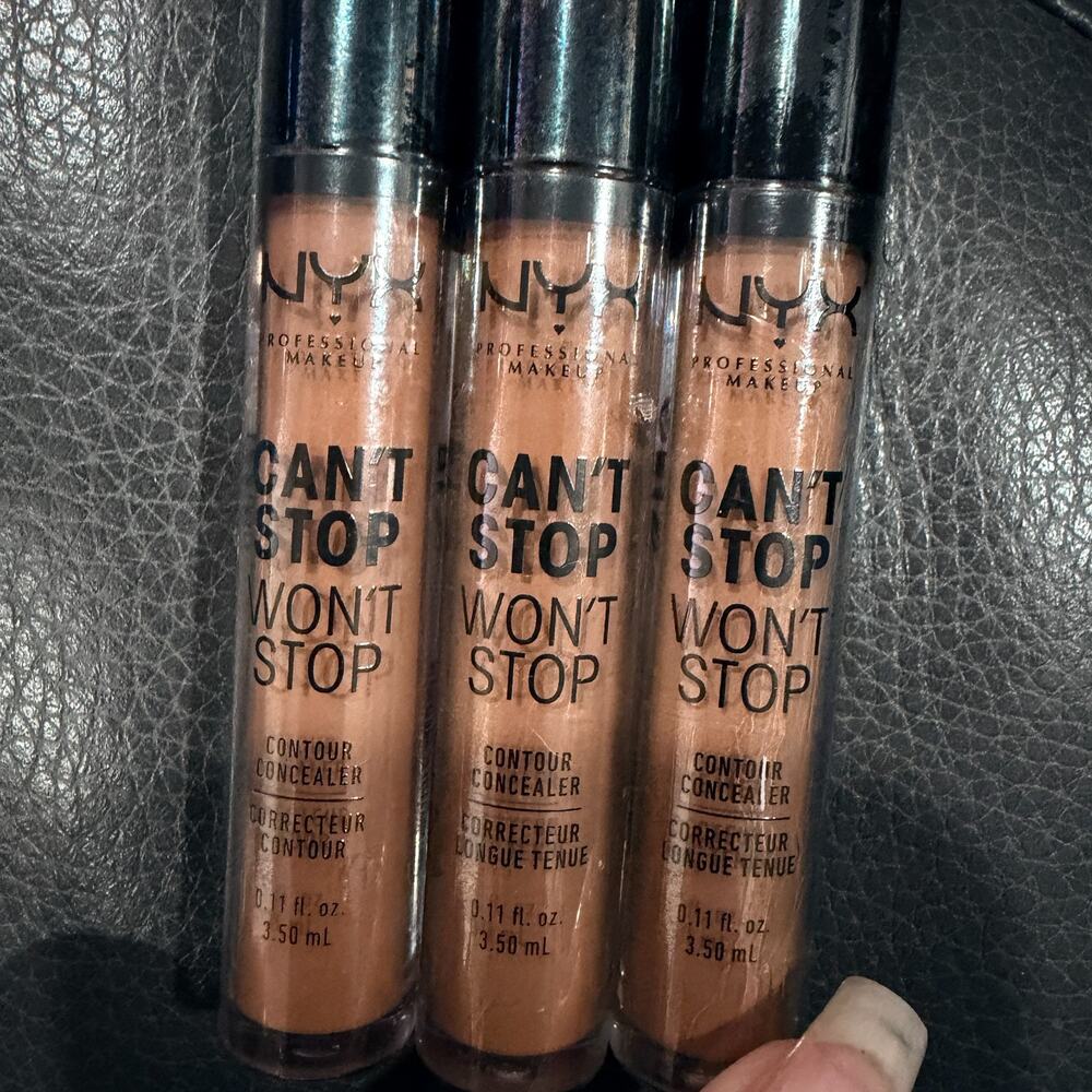 Lot of 3 NYX Cant Stop Wont Stop Contour Concealer Warm Honey CSWSC15.9 NEW